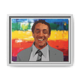 Polygon Harvey Milk Portrait Matte Canvas Framed Wall Art