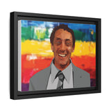 Polygon Harvey Milk Portrait Matte Canvas Framed Wall Art
