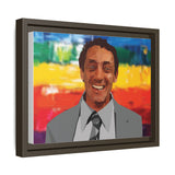 Polygon Harvey Milk Portrait Matte Canvas Framed Wall Art