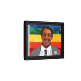 Framed Polygon Portrait Canvas — Harvey Milk