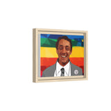 Framed Polygon Portrait Canvas — Harvey Milk