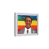 Framed Polygon Portrait Canvas — Harvey Milk
