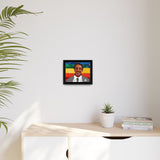 Framed Polygon Portrait Canvas — Harvey Milk