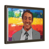 Polygon Harvey Milk Portrait Matte Canvas Framed Wall Art