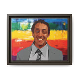 Polygon Harvey Milk Portrait Matte Canvas Framed Wall Art