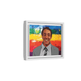 Polygon Harvey Milk Portrait Matte Canvas Framed Wall Art