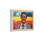 Polygon Harvey Milk Portrait Matte Canvas Framed Wall Art