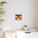 Framed Polygon Portrait Canvas — Harvey Milk