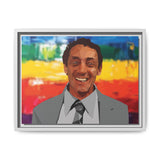 Polygon Harvey Milk Portrait Matte Canvas Framed Wall Art